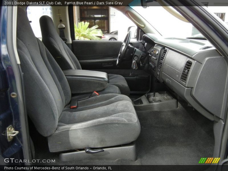 Patriot Blue Pearl / Dark Slate Gray 2001 Dodge Dakota SLT Club Cab