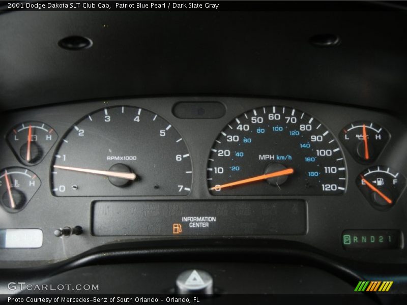  2001 Dakota SLT Club Cab SLT Club Cab Gauges