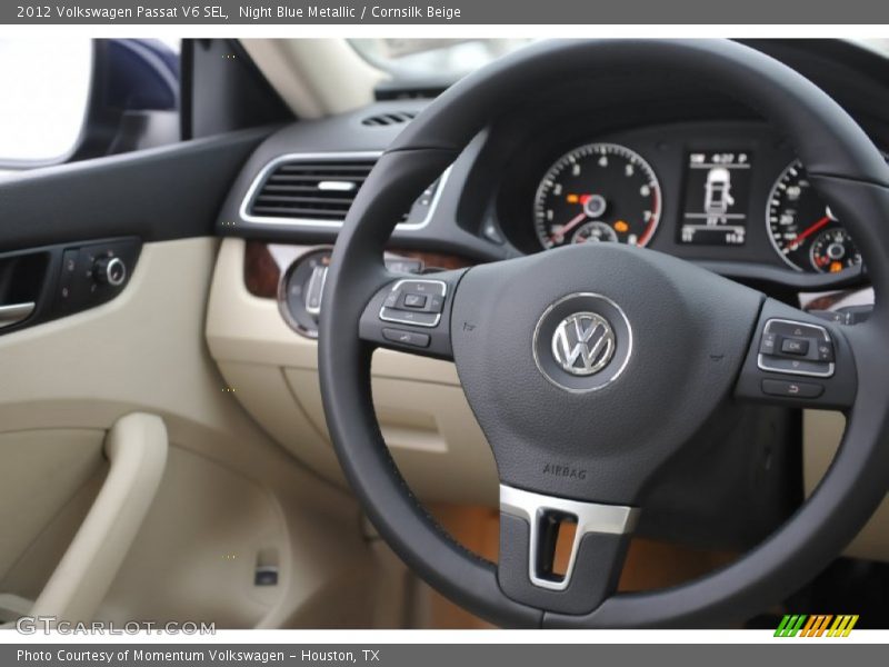 Night Blue Metallic / Cornsilk Beige 2012 Volkswagen Passat V6 SEL