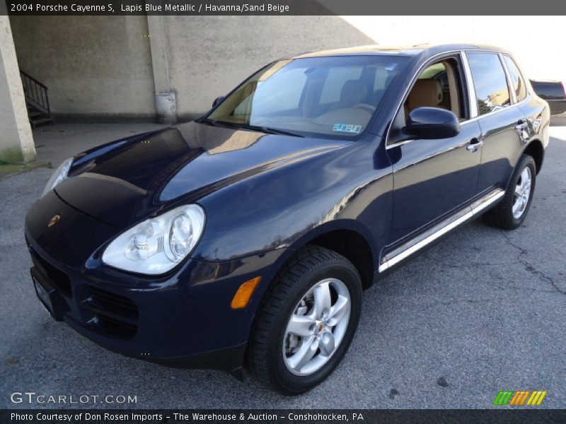 Lapis Blue Metallic / Havanna/Sand Beige 2004 Porsche Cayenne S