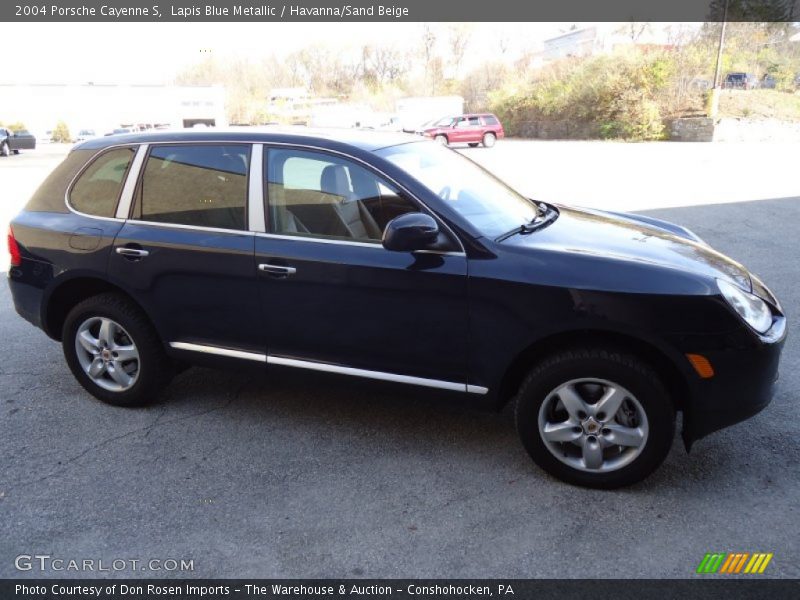 Lapis Blue Metallic / Havanna/Sand Beige 2004 Porsche Cayenne S