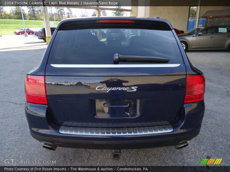 Lapis Blue Metallic / Havanna/Sand Beige 2004 Porsche Cayenne S