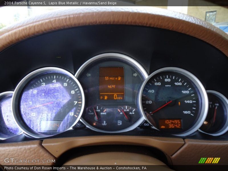 Lapis Blue Metallic / Havanna/Sand Beige 2004 Porsche Cayenne S