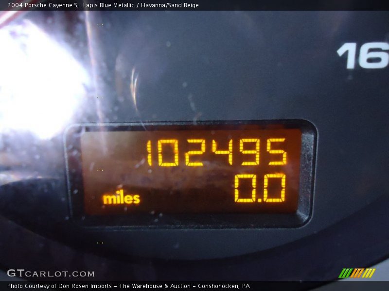 Lapis Blue Metallic / Havanna/Sand Beige 2004 Porsche Cayenne S
