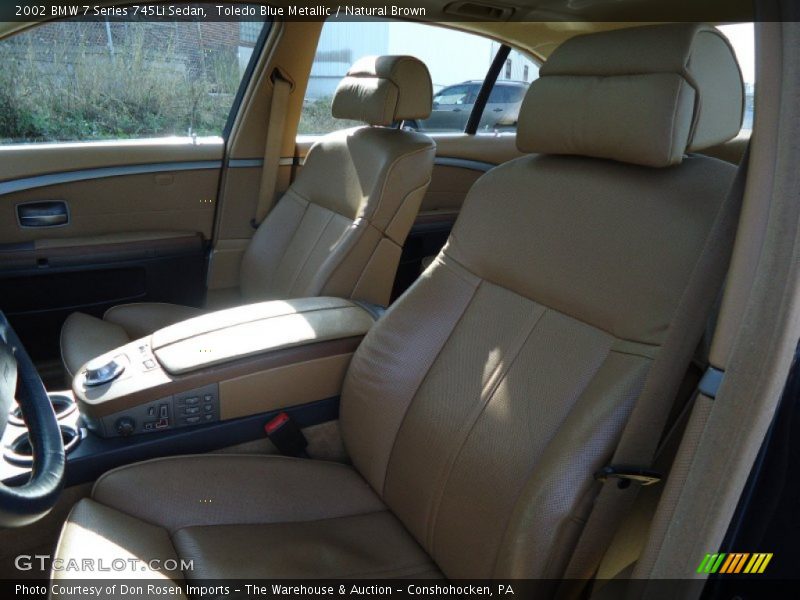 Toledo Blue Metallic / Natural Brown 2002 BMW 7 Series 745Li Sedan