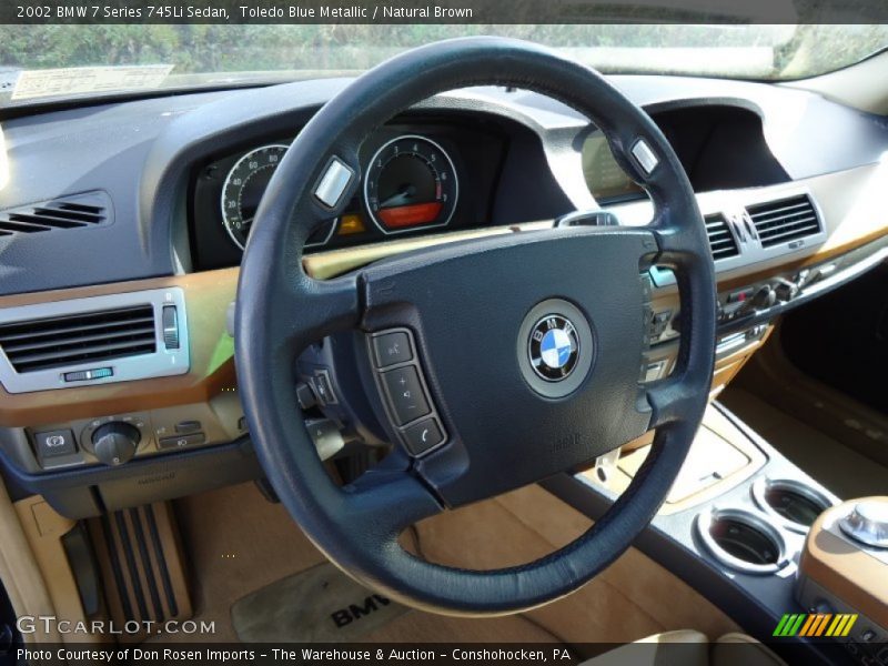 Toledo Blue Metallic / Natural Brown 2002 BMW 7 Series 745Li Sedan