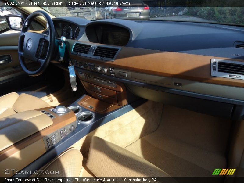 Toledo Blue Metallic / Natural Brown 2002 BMW 7 Series 745Li Sedan