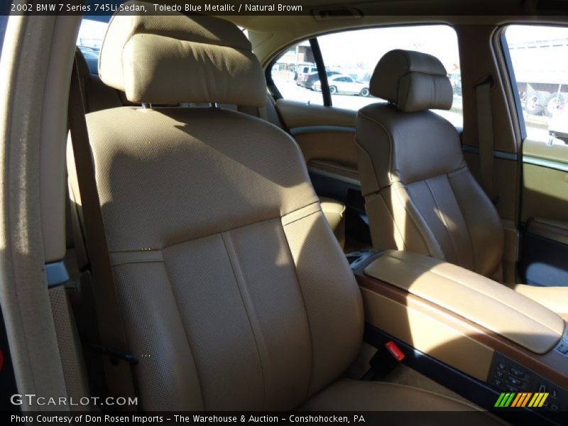 Toledo Blue Metallic / Natural Brown 2002 BMW 7 Series 745Li Sedan