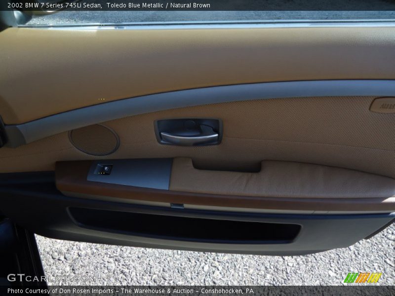 Toledo Blue Metallic / Natural Brown 2002 BMW 7 Series 745Li Sedan