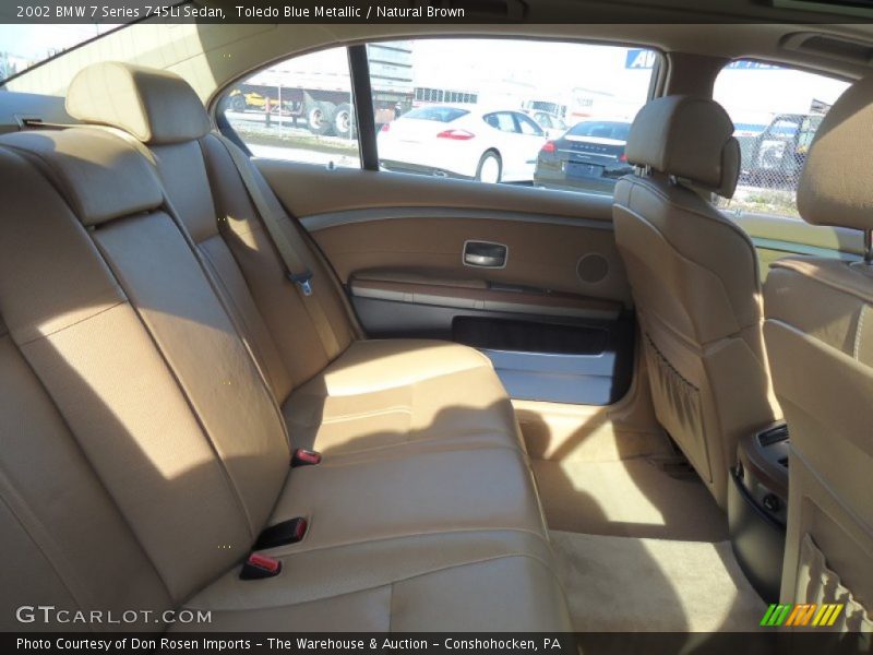 Toledo Blue Metallic / Natural Brown 2002 BMW 7 Series 745Li Sedan