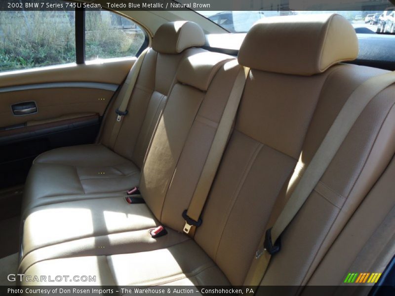 Toledo Blue Metallic / Natural Brown 2002 BMW 7 Series 745Li Sedan