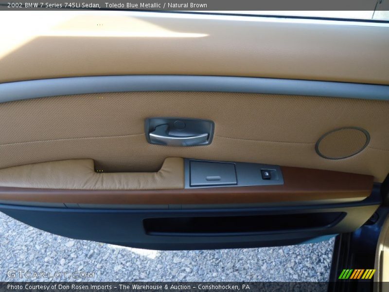 Toledo Blue Metallic / Natural Brown 2002 BMW 7 Series 745Li Sedan