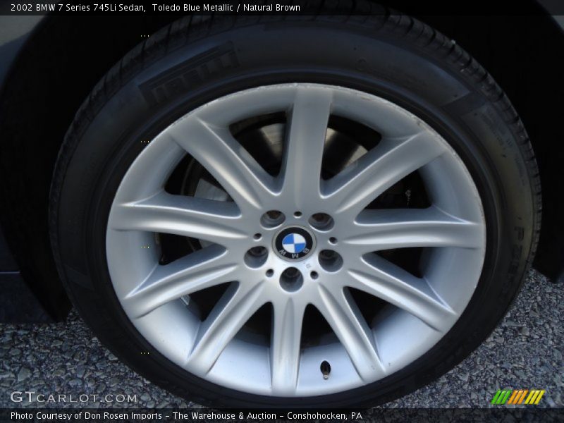 Toledo Blue Metallic / Natural Brown 2002 BMW 7 Series 745Li Sedan