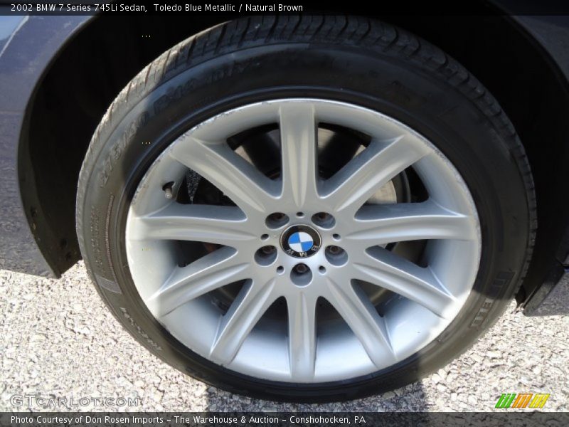 Toledo Blue Metallic / Natural Brown 2002 BMW 7 Series 745Li Sedan