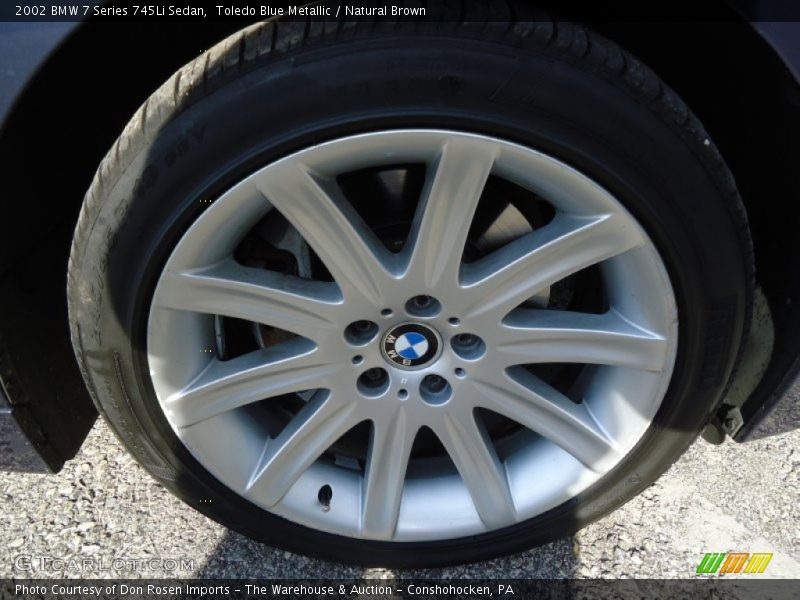 Toledo Blue Metallic / Natural Brown 2002 BMW 7 Series 745Li Sedan