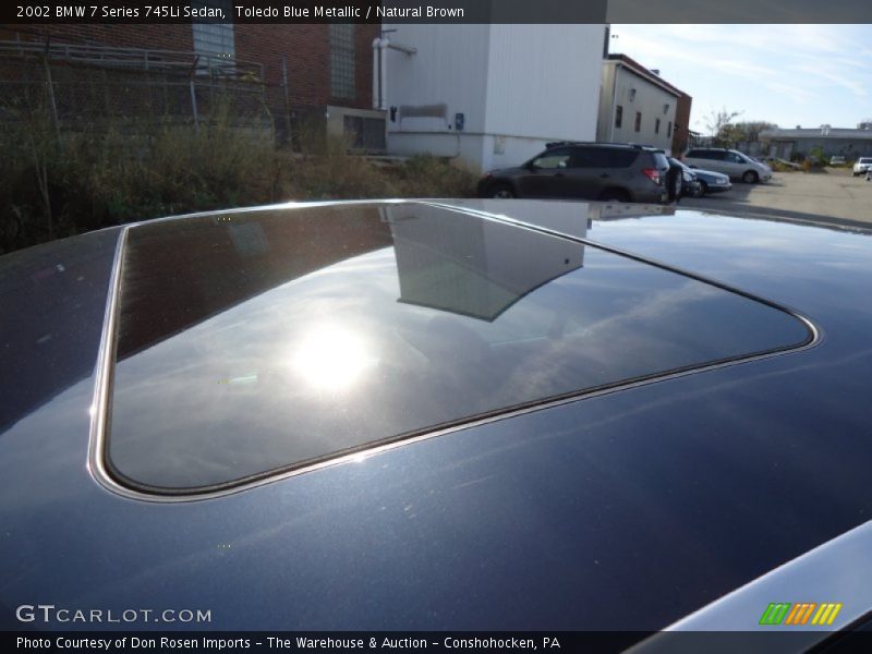 Toledo Blue Metallic / Natural Brown 2002 BMW 7 Series 745Li Sedan