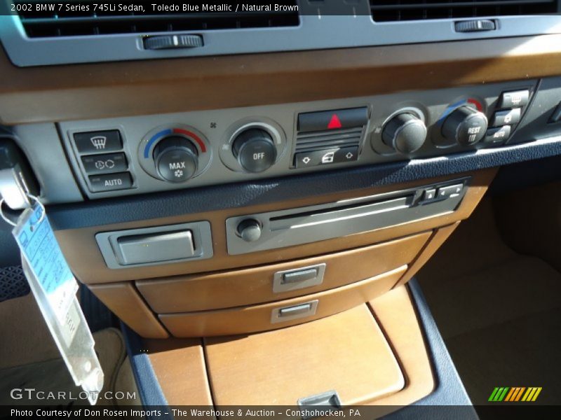 Toledo Blue Metallic / Natural Brown 2002 BMW 7 Series 745Li Sedan