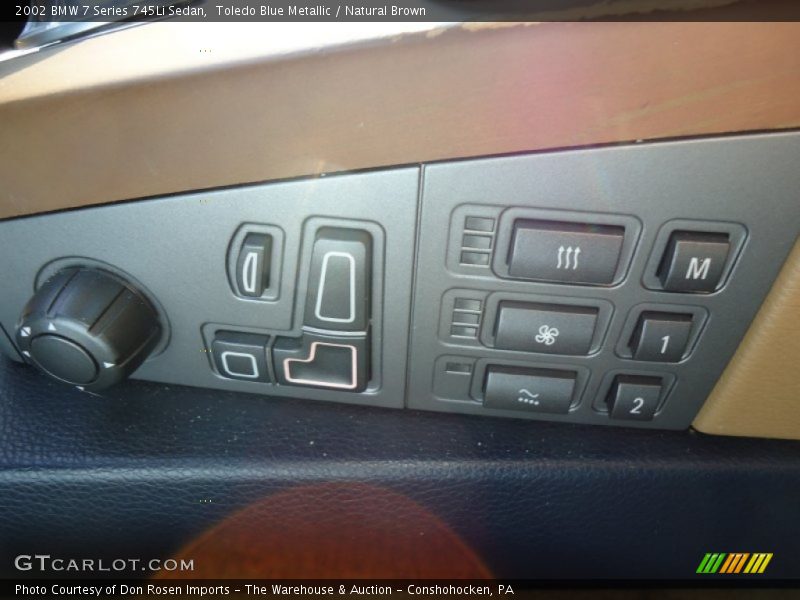 Toledo Blue Metallic / Natural Brown 2002 BMW 7 Series 745Li Sedan