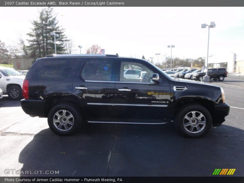 Black Raven / Cocoa/Light Cashmere 2007 Cadillac Escalade AWD
