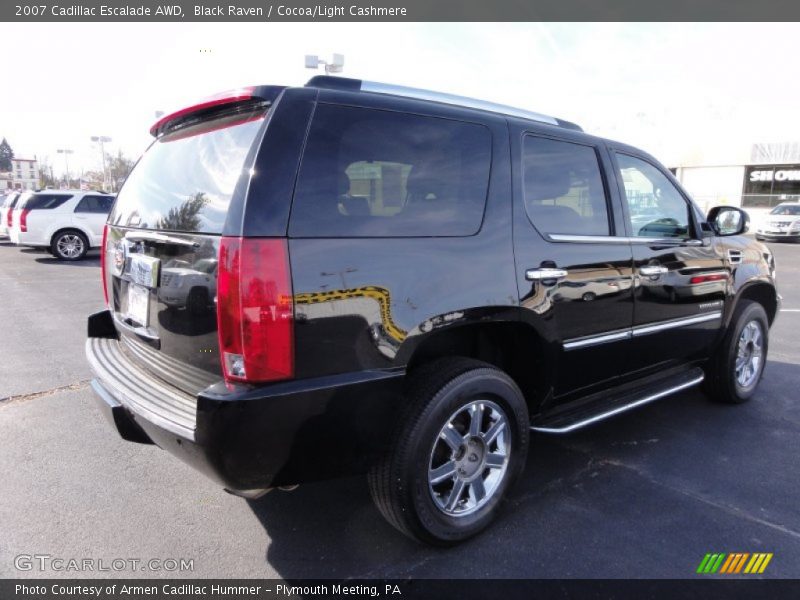 Black Raven / Cocoa/Light Cashmere 2007 Cadillac Escalade AWD