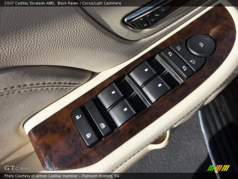 Black Raven / Cocoa/Light Cashmere 2007 Cadillac Escalade AWD