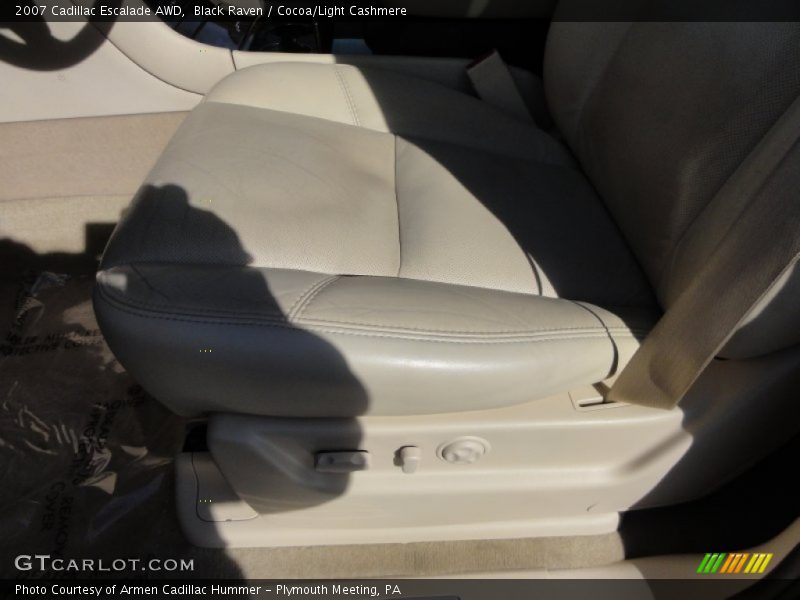 Black Raven / Cocoa/Light Cashmere 2007 Cadillac Escalade AWD