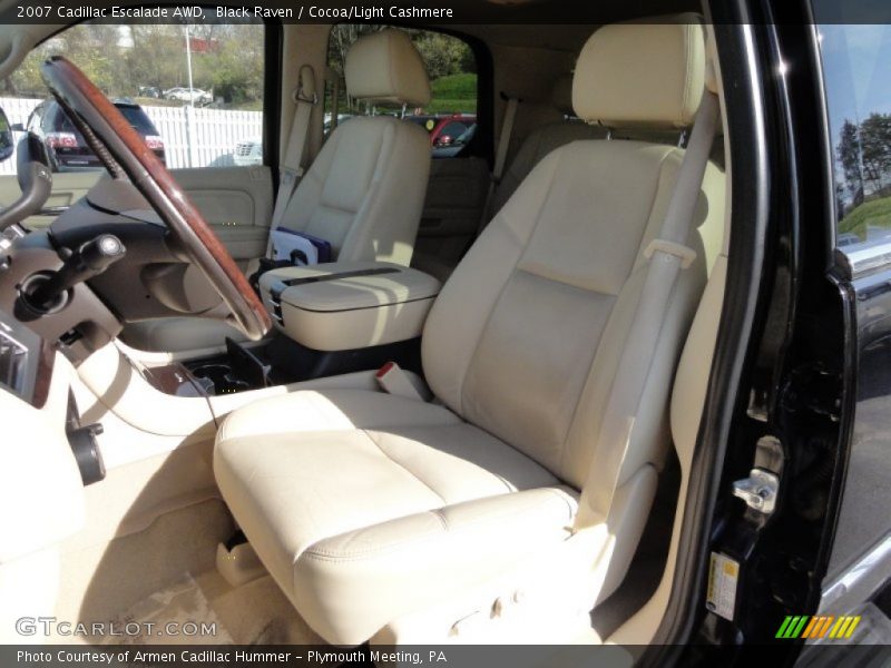 Black Raven / Cocoa/Light Cashmere 2007 Cadillac Escalade AWD