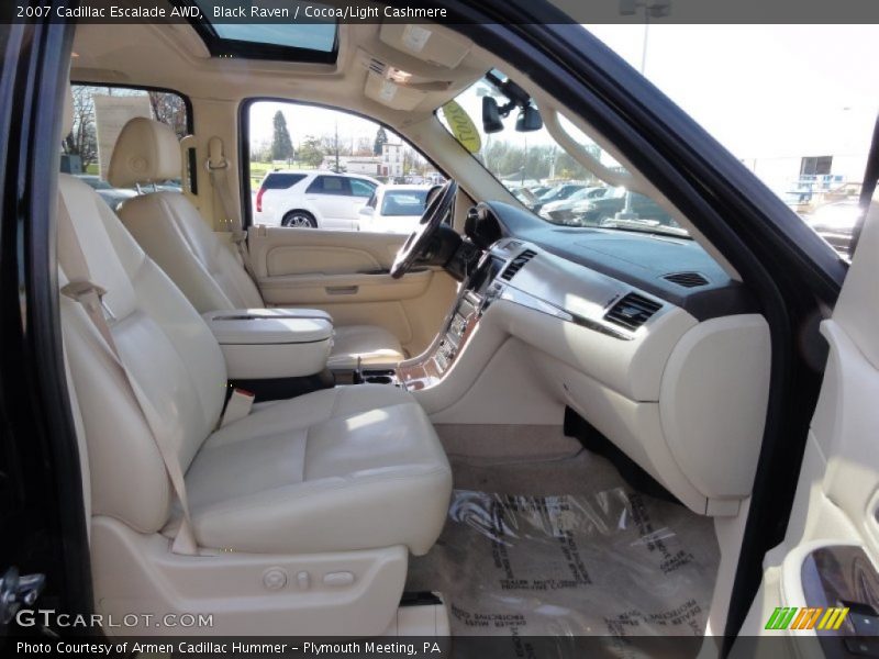 Black Raven / Cocoa/Light Cashmere 2007 Cadillac Escalade AWD