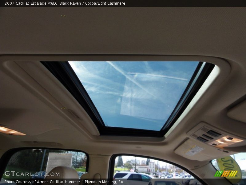 Black Raven / Cocoa/Light Cashmere 2007 Cadillac Escalade AWD