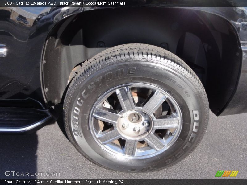 Black Raven / Cocoa/Light Cashmere 2007 Cadillac Escalade AWD