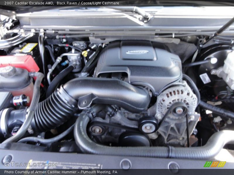 Black Raven / Cocoa/Light Cashmere 2007 Cadillac Escalade AWD