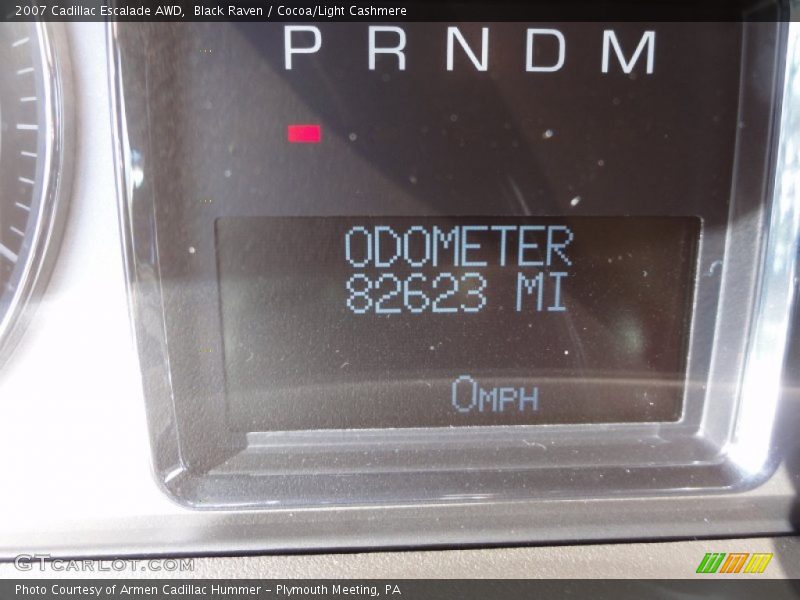 Black Raven / Cocoa/Light Cashmere 2007 Cadillac Escalade AWD