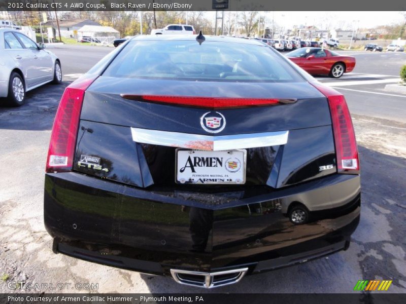 Black Raven / Ebony/Ebony 2012 Cadillac CTS 4 AWD Coupe