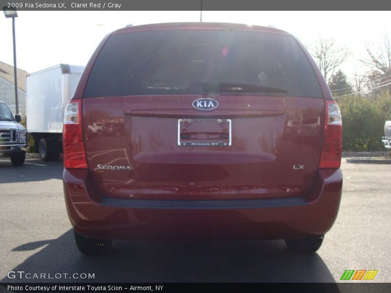 Claret Red / Gray 2009 Kia Sedona LX