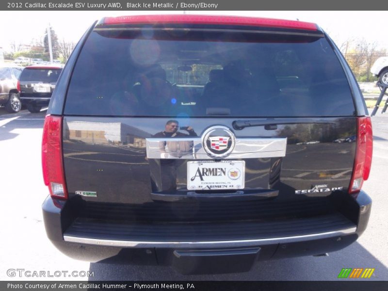 Black Ice Metallic / Ebony/Ebony 2012 Cadillac Escalade ESV Luxury AWD