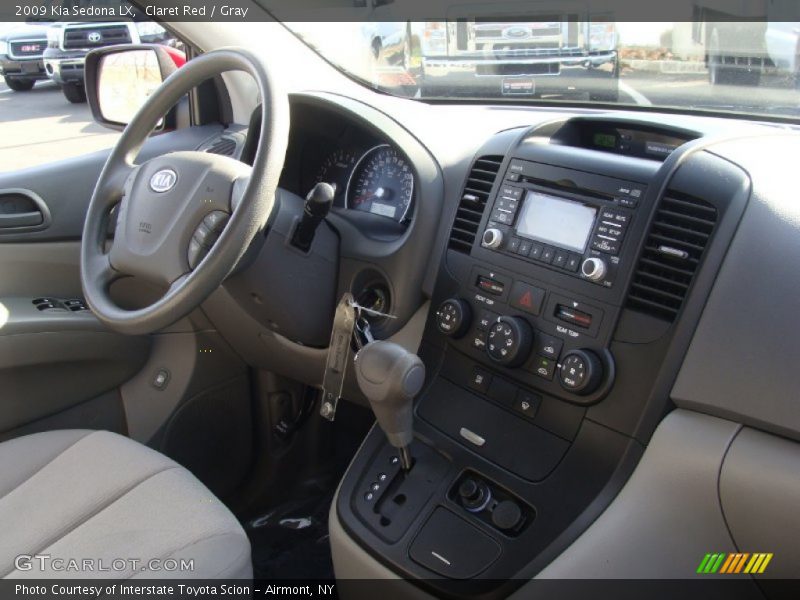 Claret Red / Gray 2009 Kia Sedona LX