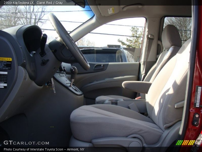 Claret Red / Gray 2009 Kia Sedona LX
