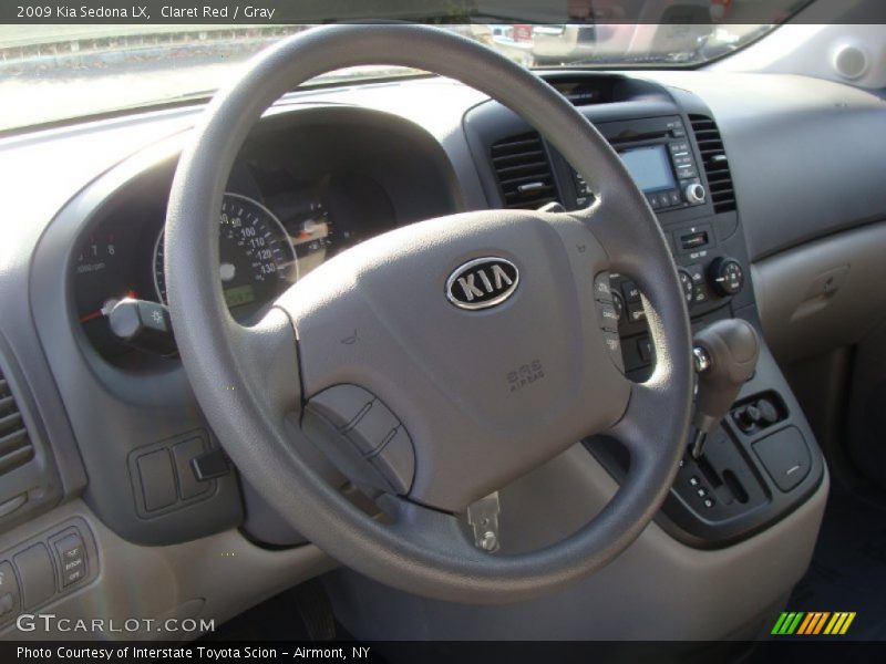 Claret Red / Gray 2009 Kia Sedona LX