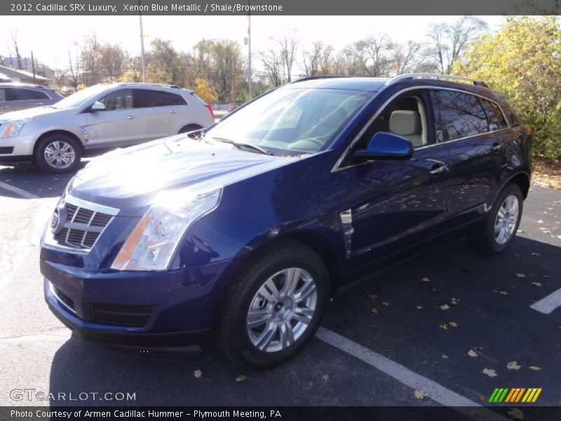 Xenon Blue Metallic / Shale/Brownstone 2012 Cadillac SRX Luxury