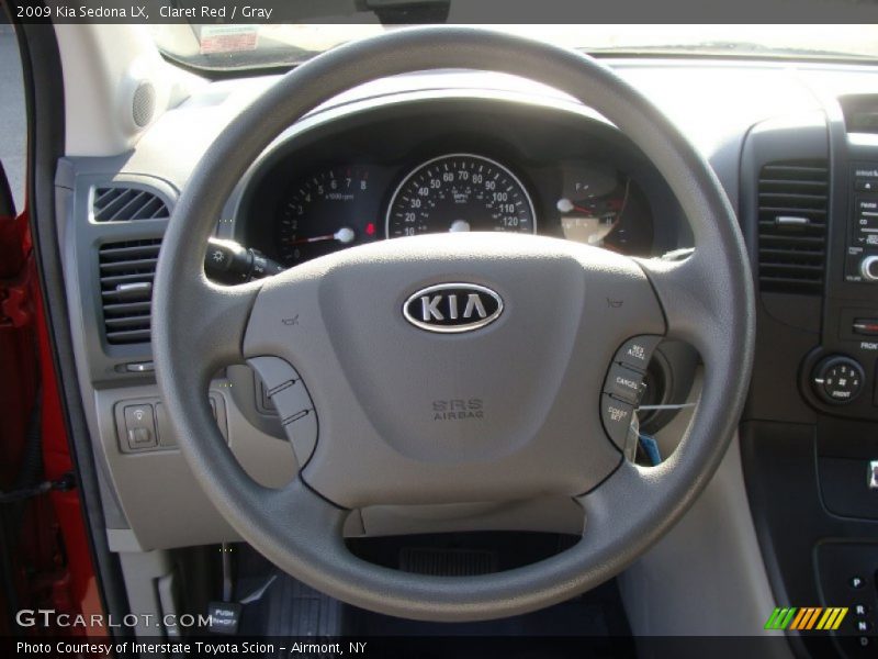 Claret Red / Gray 2009 Kia Sedona LX