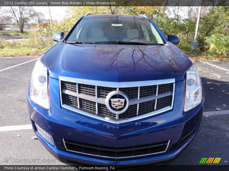 Xenon Blue Metallic / Shale/Brownstone 2012 Cadillac SRX Luxury