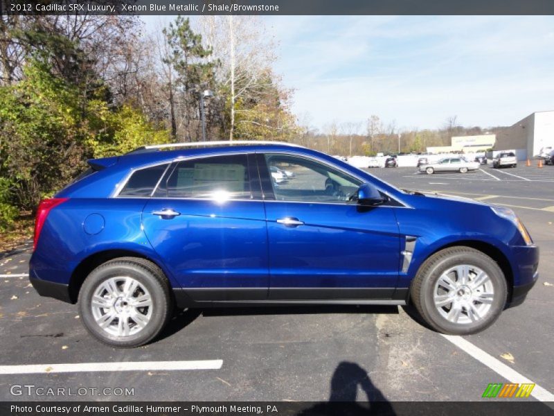 Xenon Blue Metallic / Shale/Brownstone 2012 Cadillac SRX Luxury