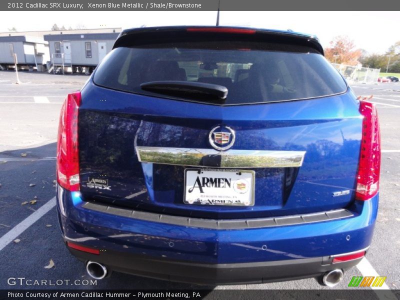Xenon Blue Metallic / Shale/Brownstone 2012 Cadillac SRX Luxury