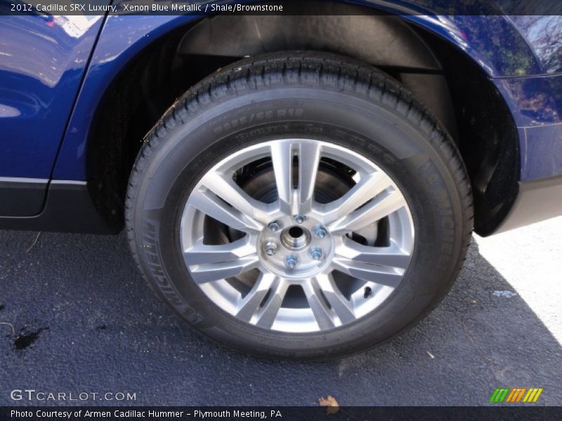Xenon Blue Metallic / Shale/Brownstone 2012 Cadillac SRX Luxury