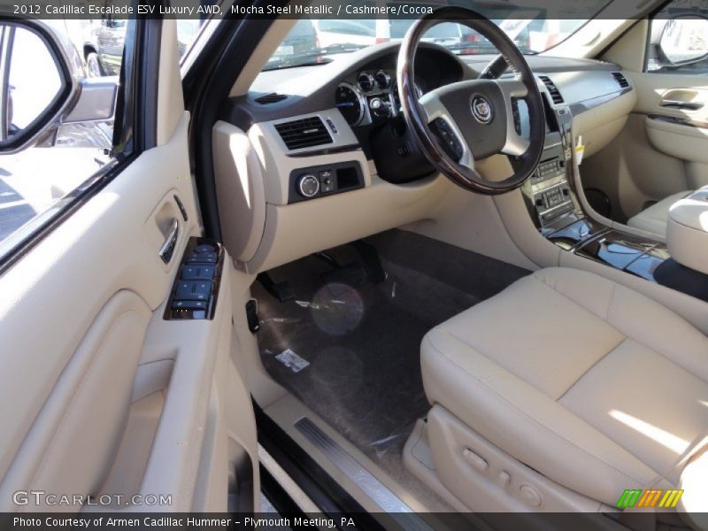 Mocha Steel Metallic / Cashmere/Cocoa 2012 Cadillac Escalade ESV Luxury AWD