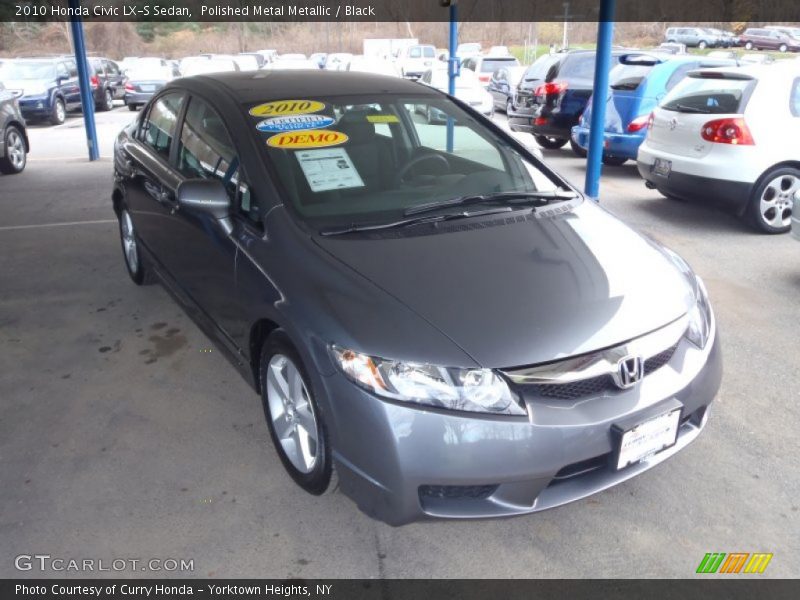 Polished Metal Metallic / Black 2010 Honda Civic LX-S Sedan