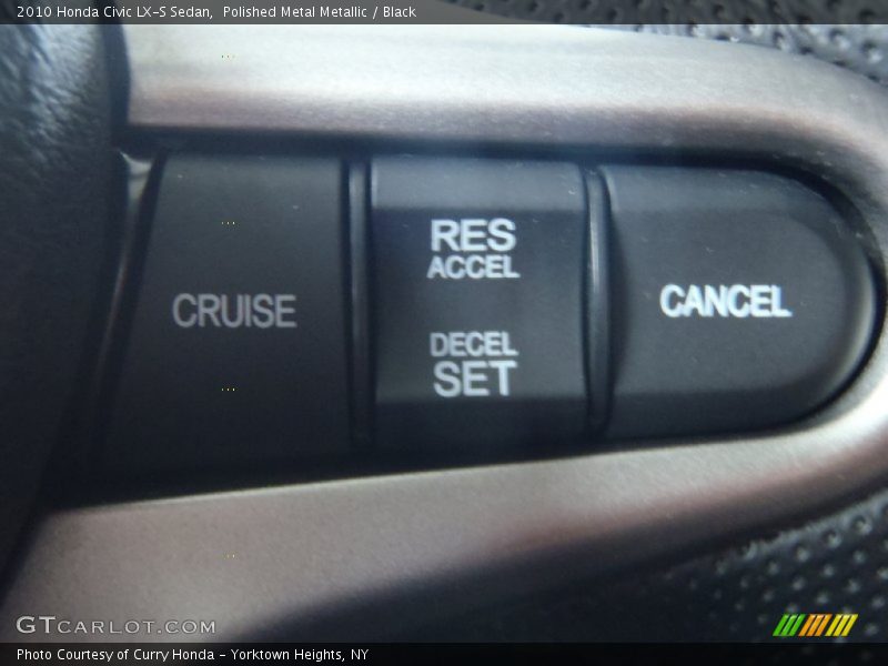 Polished Metal Metallic / Black 2010 Honda Civic LX-S Sedan