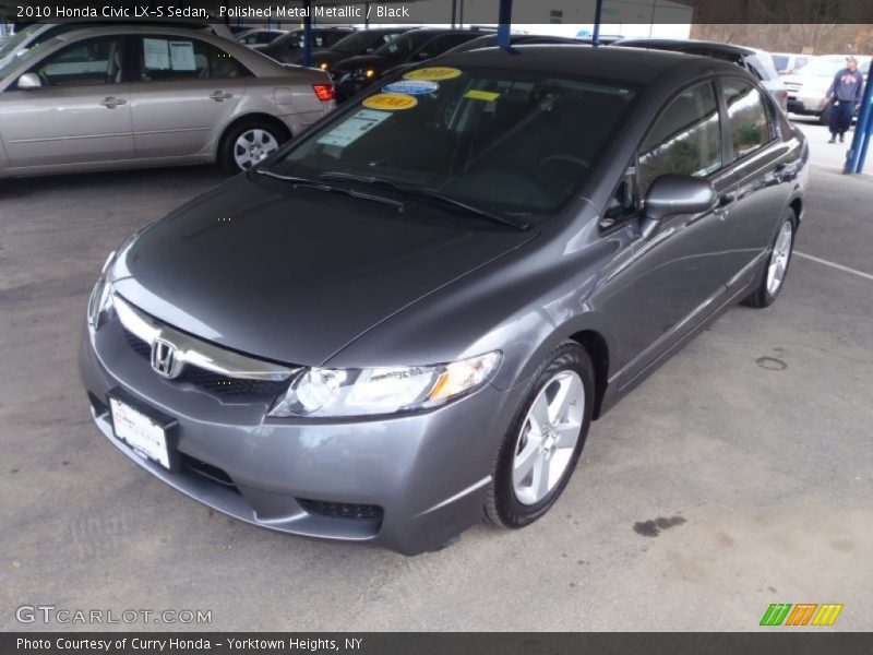 Polished Metal Metallic / Black 2010 Honda Civic LX-S Sedan