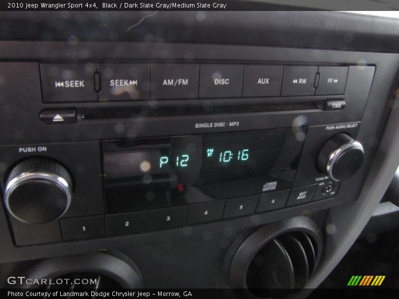 Black / Dark Slate Gray/Medium Slate Gray 2010 Jeep Wrangler Sport 4x4