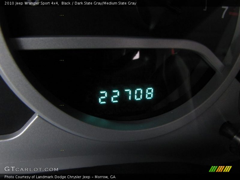 Black / Dark Slate Gray/Medium Slate Gray 2010 Jeep Wrangler Sport 4x4